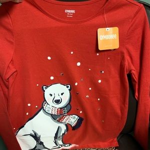 Girls Christmas long sleeve top Gymboree